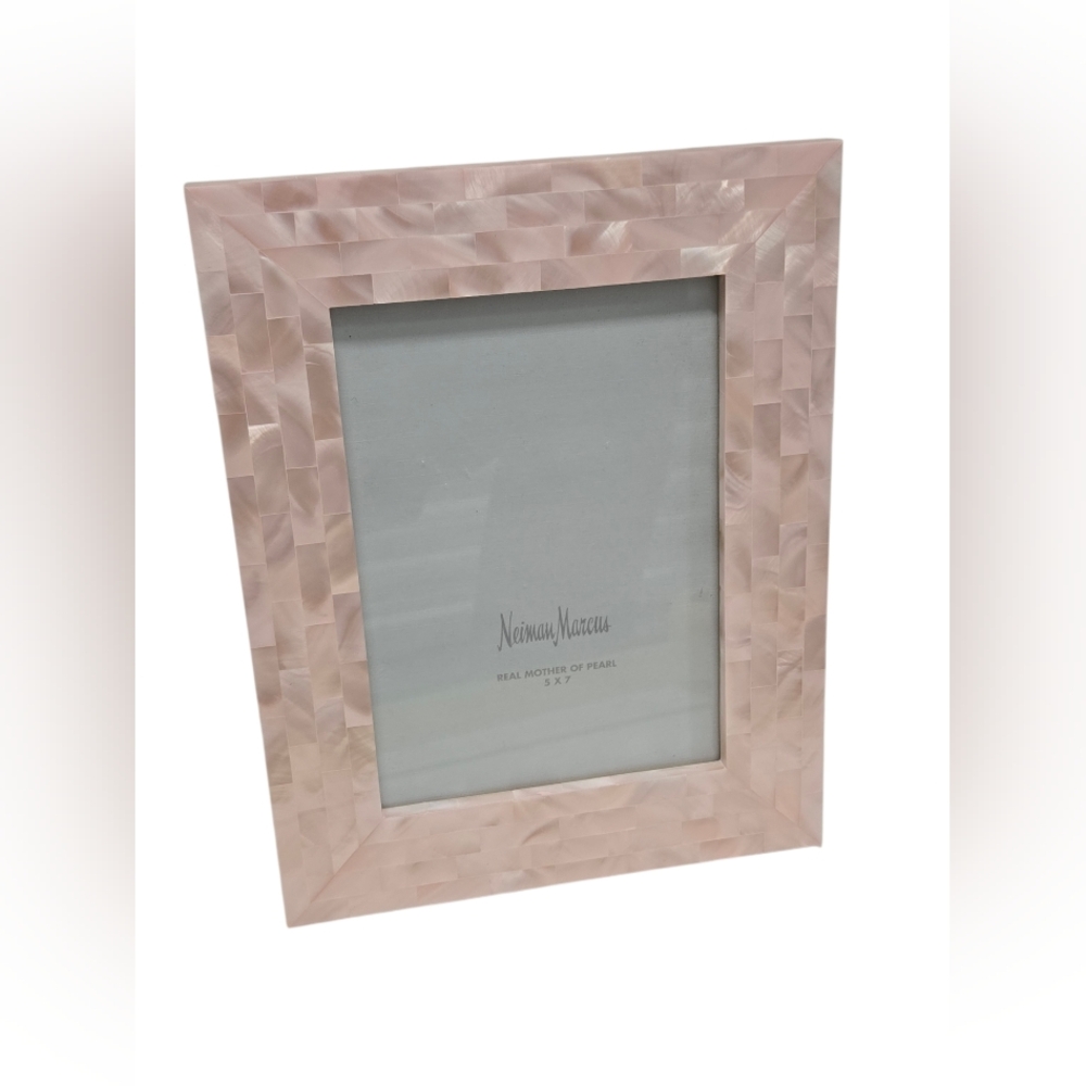 JWS Collections Neiman Marcus Mother of Pearl Pink Picture Frame 5 X 7